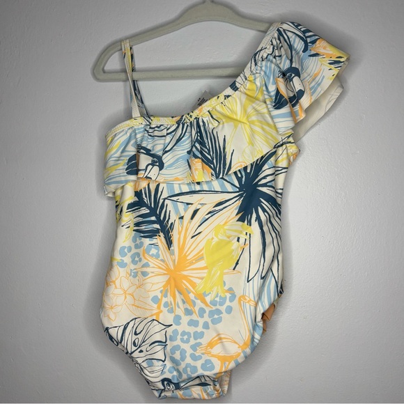 Ruffle Butts Tropical Swimsuit - Picture 2 of 4